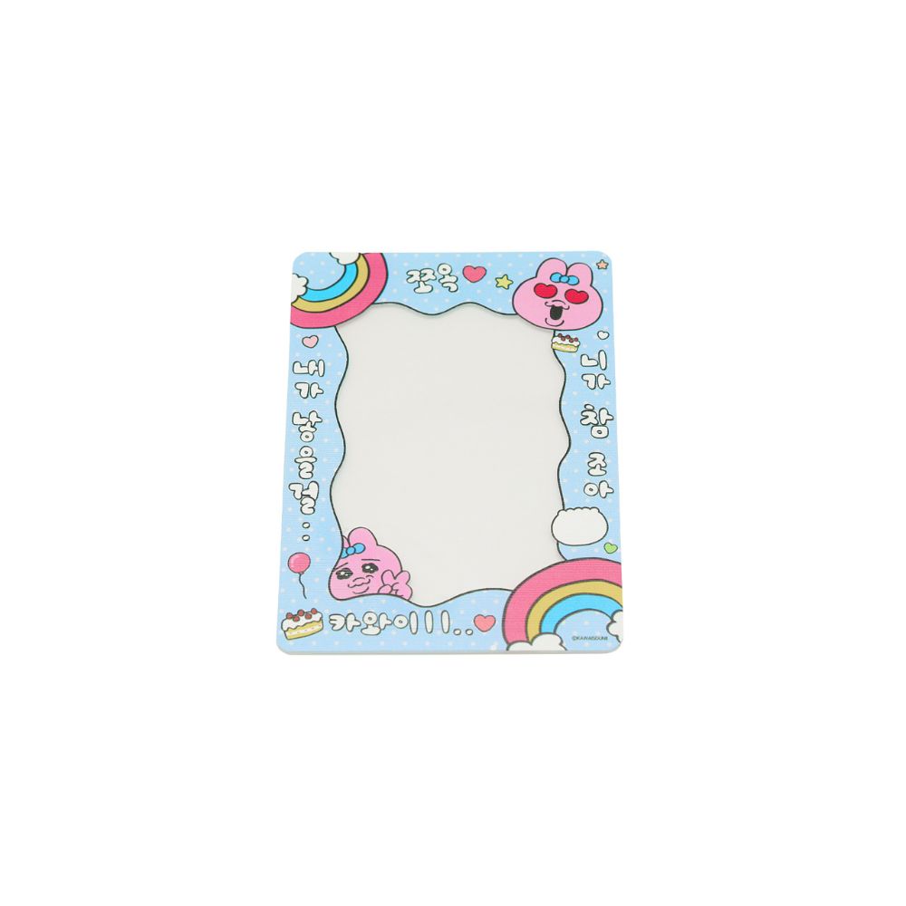 Kakao Friends - Punkyu Rabbit Blue Rainbow Photocard Frame