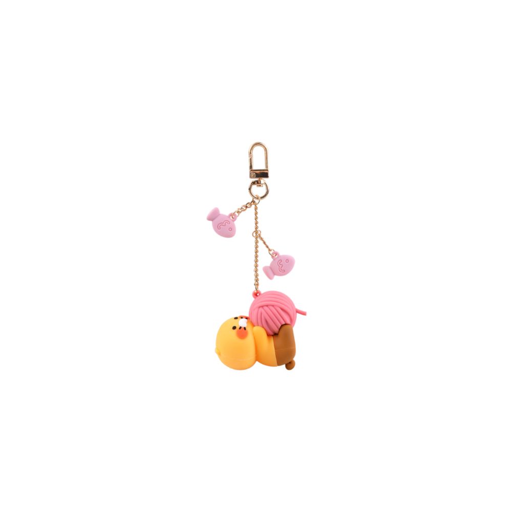 Kakao Friends - Choonsik & Ball of Thread Figure Keyring