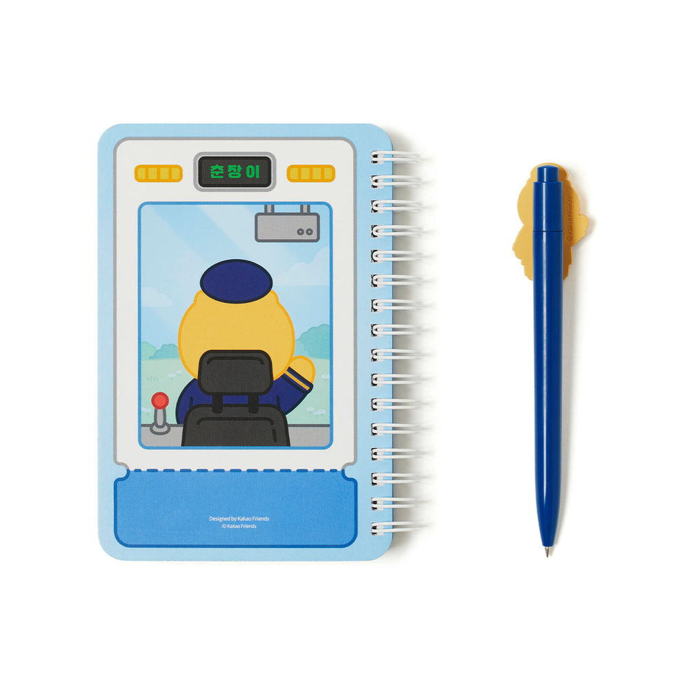 Kakao Friends - Choonsik Station Master Notebook & Pen Set