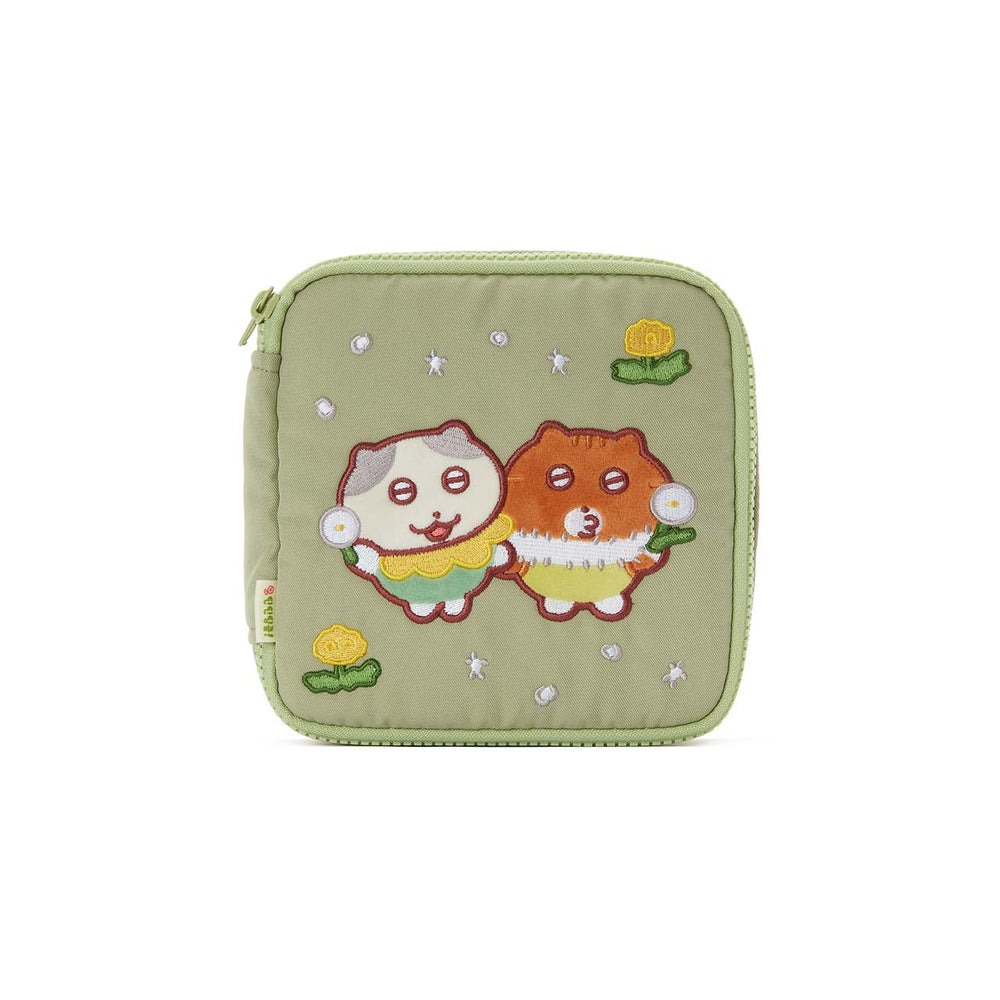 Kakao Friends - Tintin Tinkle Couple Green Square Pouch