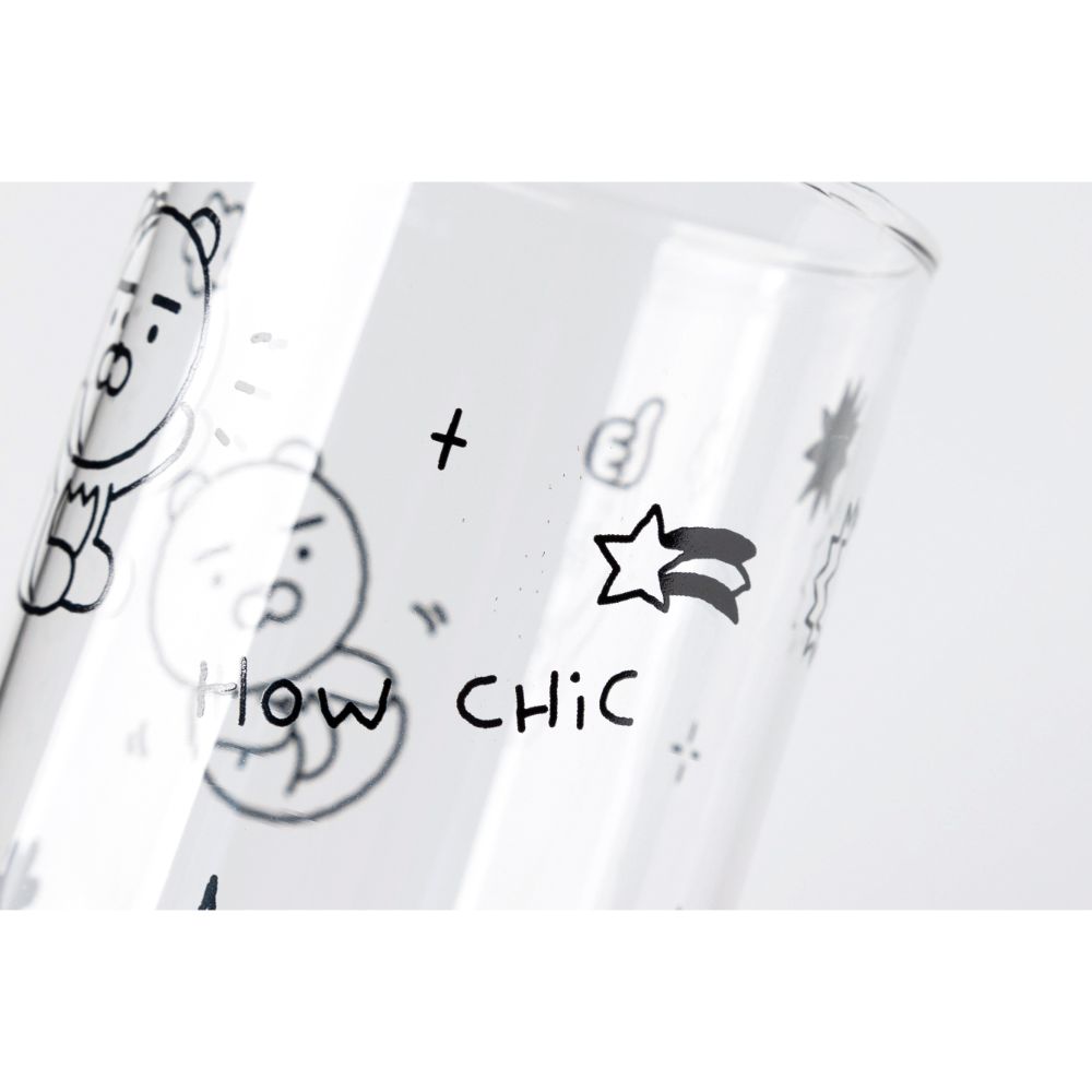 Kakao Friends - Doodle Doodle Ryan & Choonsik Glass Cup Set