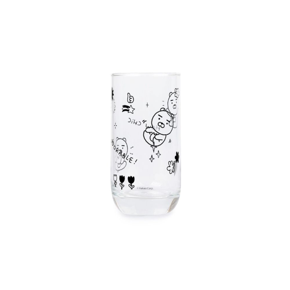 Kakao Friends - Doodle Doodle Ryan & Choonsik Glass Cup Set