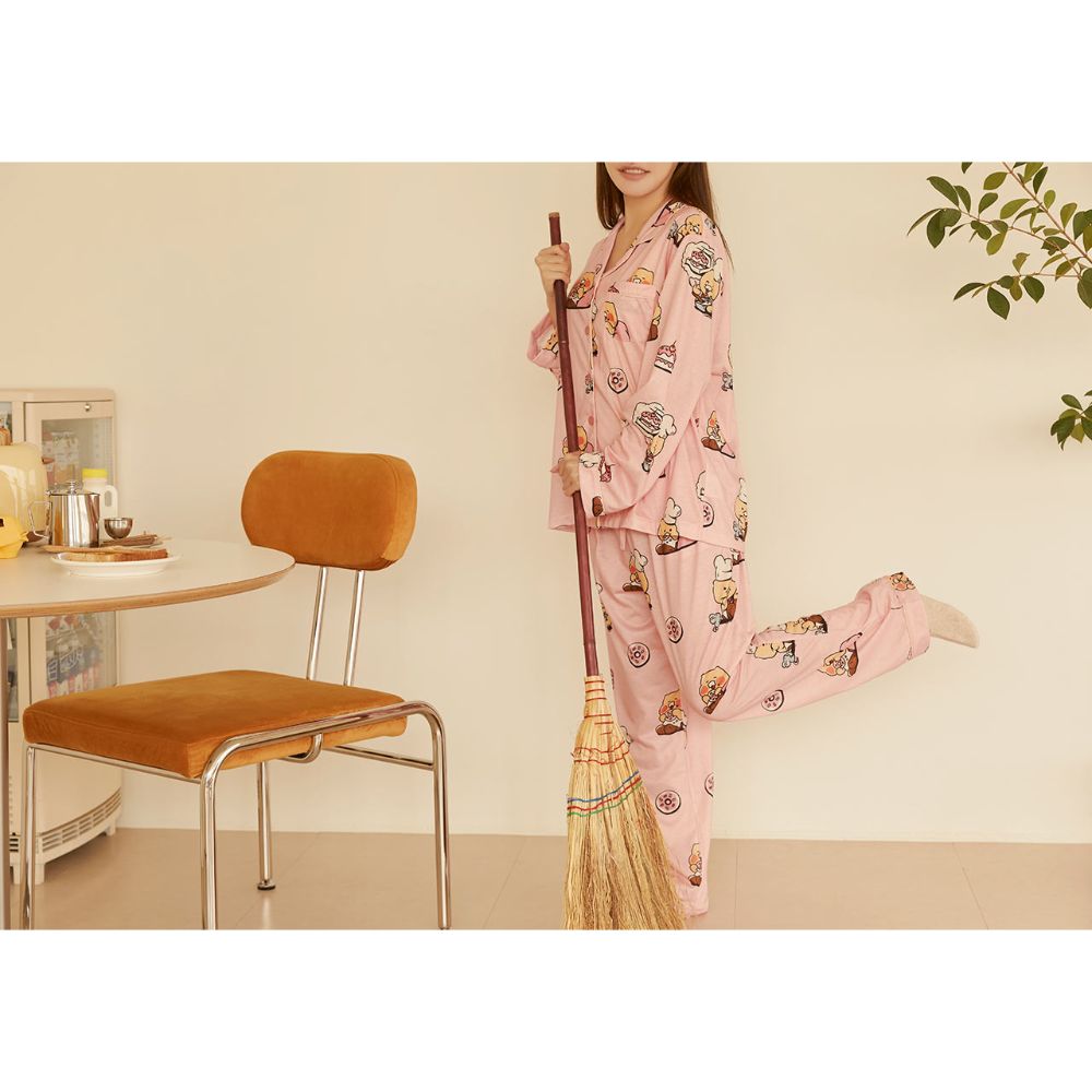 Kakao Friends - Baking Time Choonsik Pinky Women Pajamas Set