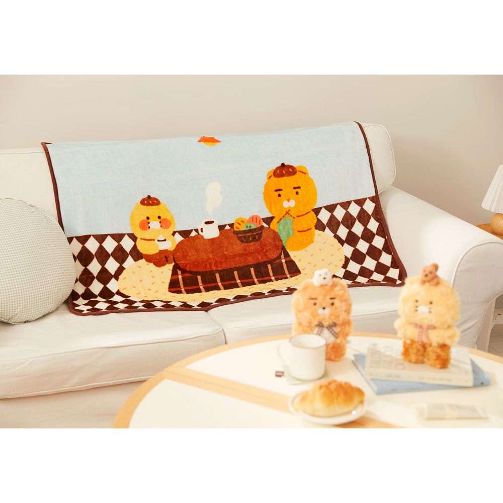 Kakao Friends - Ryan & Choonsik Cabin in the Forest Blanket