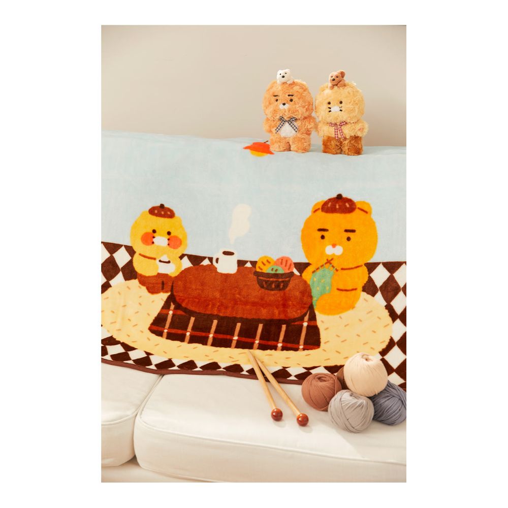 Kakao Friends - Ryan & Choonsik Cabin in the Forest Blanket