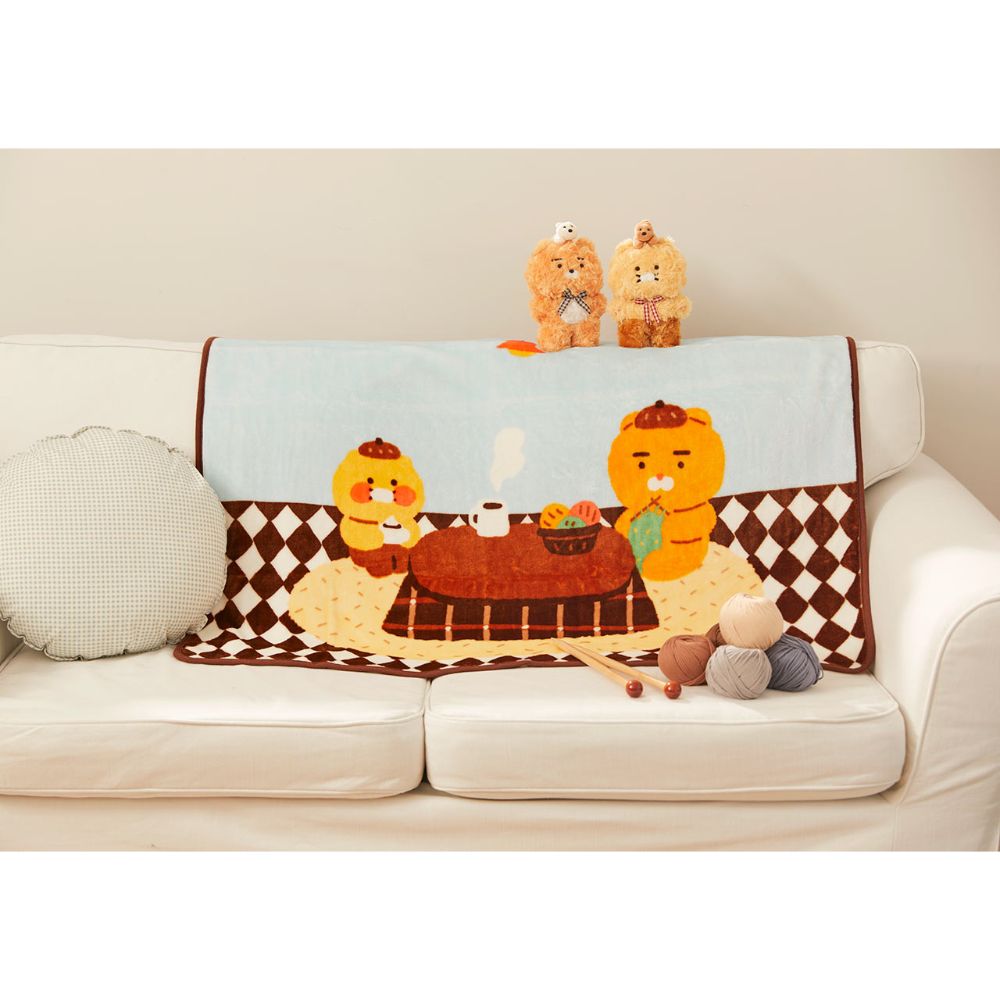 Kakao Friends - Ryan & Choonsik Cabin in the Forest Blanket