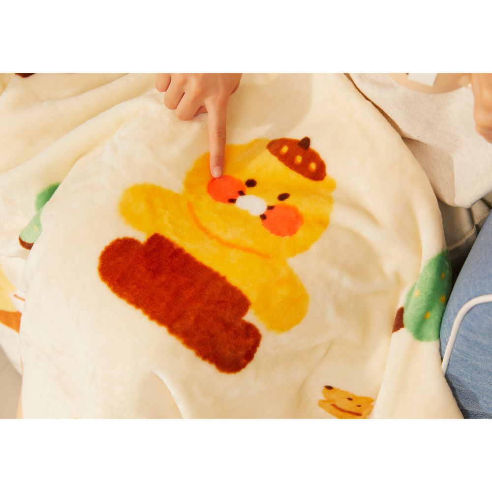 Kakao Friends - Choonsik Cabin in the Forest Basic Blanket