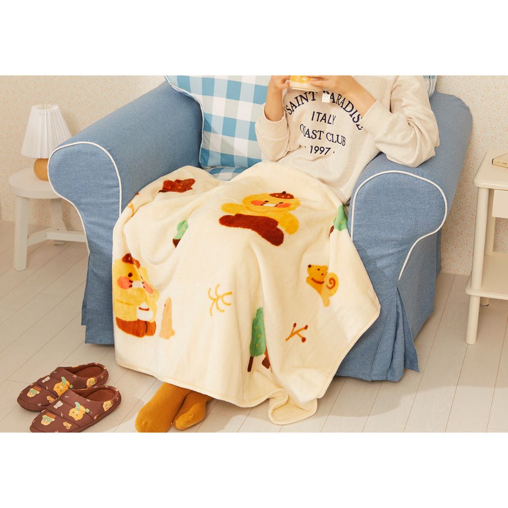 Kakao Friends - Choonsik Cabin in the Forest Basic Blanket