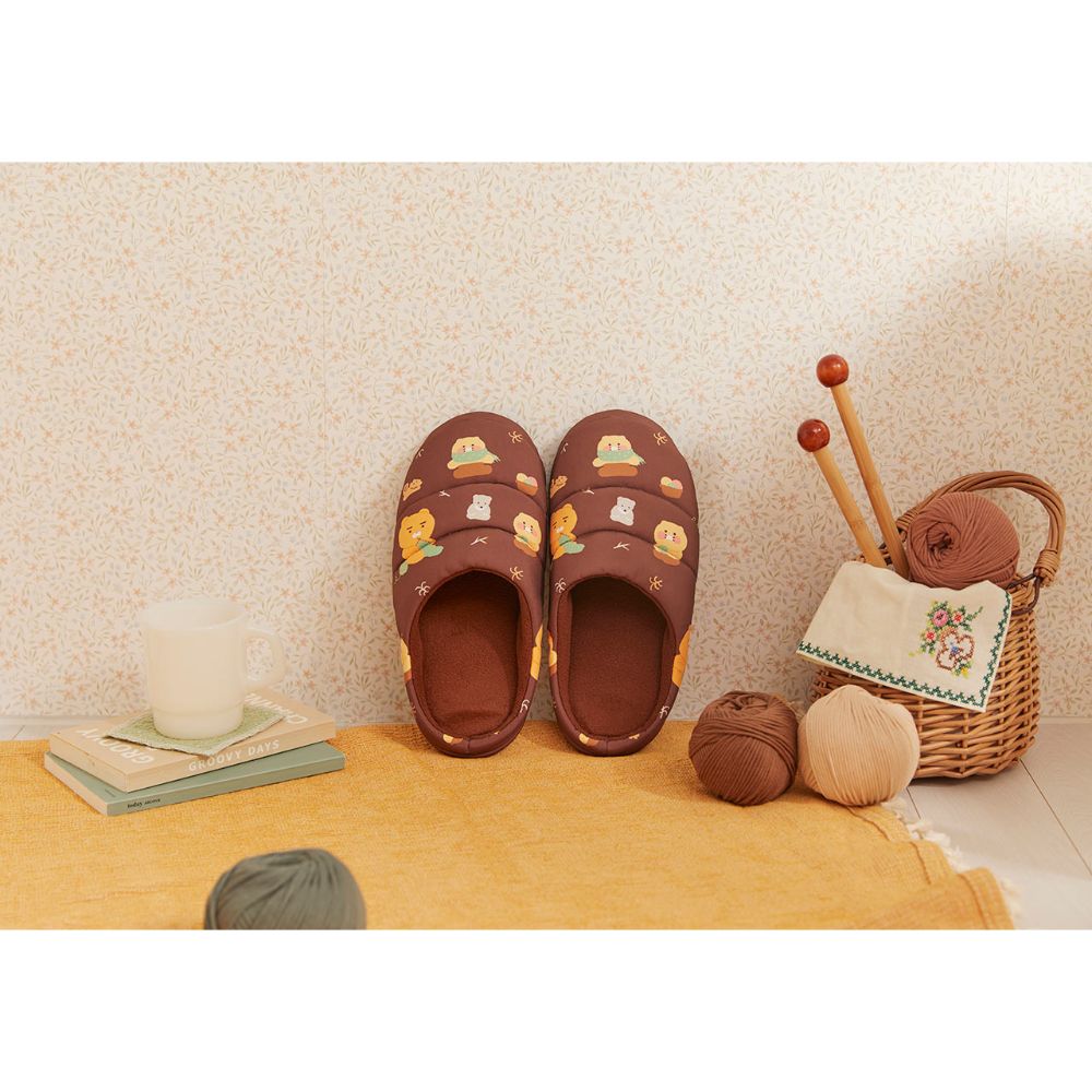 Kakao Friends - Ryan & Choonsik Cabin in the Forest Padded Slippers