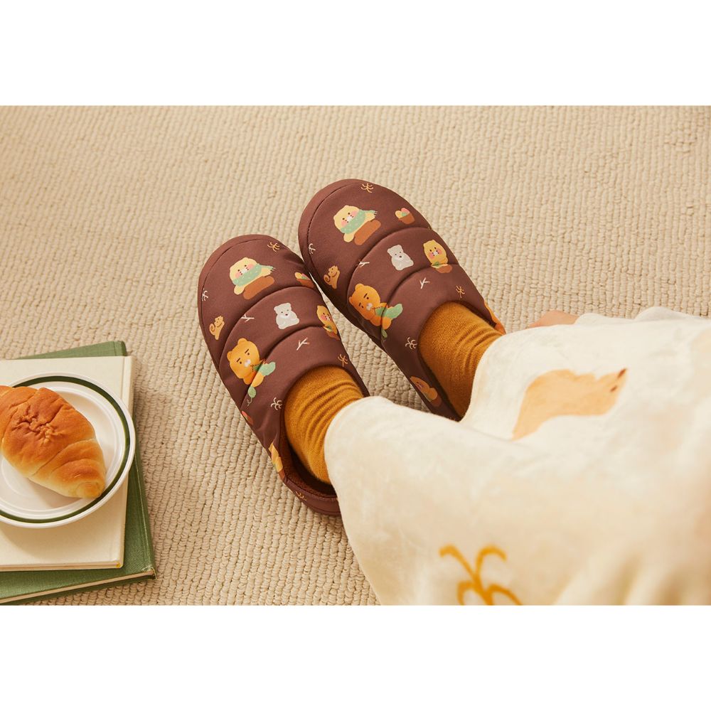 Kakao Friends - Ryan & Choonsik Cabin in the Forest Padded Slippers