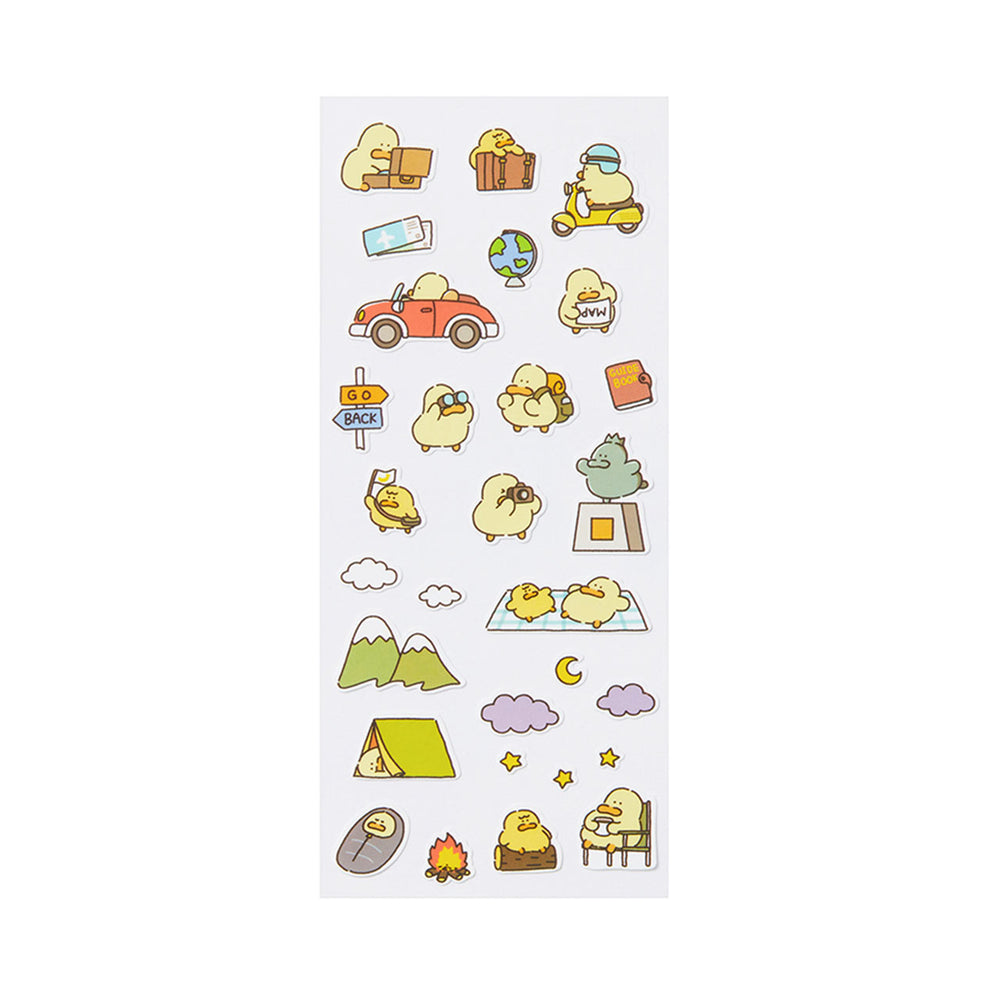 Kakao Friends - Kim Baduck Travel Sticker Set