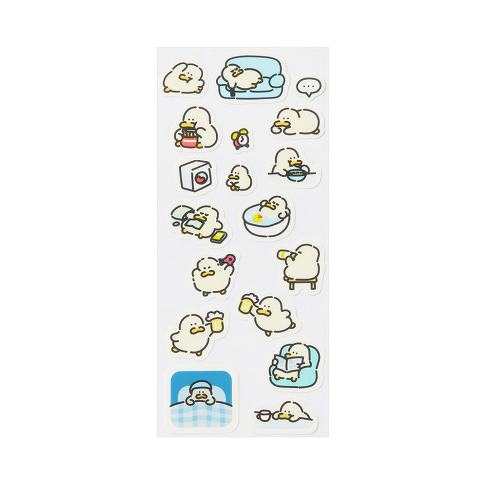 Kakao Friends - Kim Baduck Plate Sticker Set