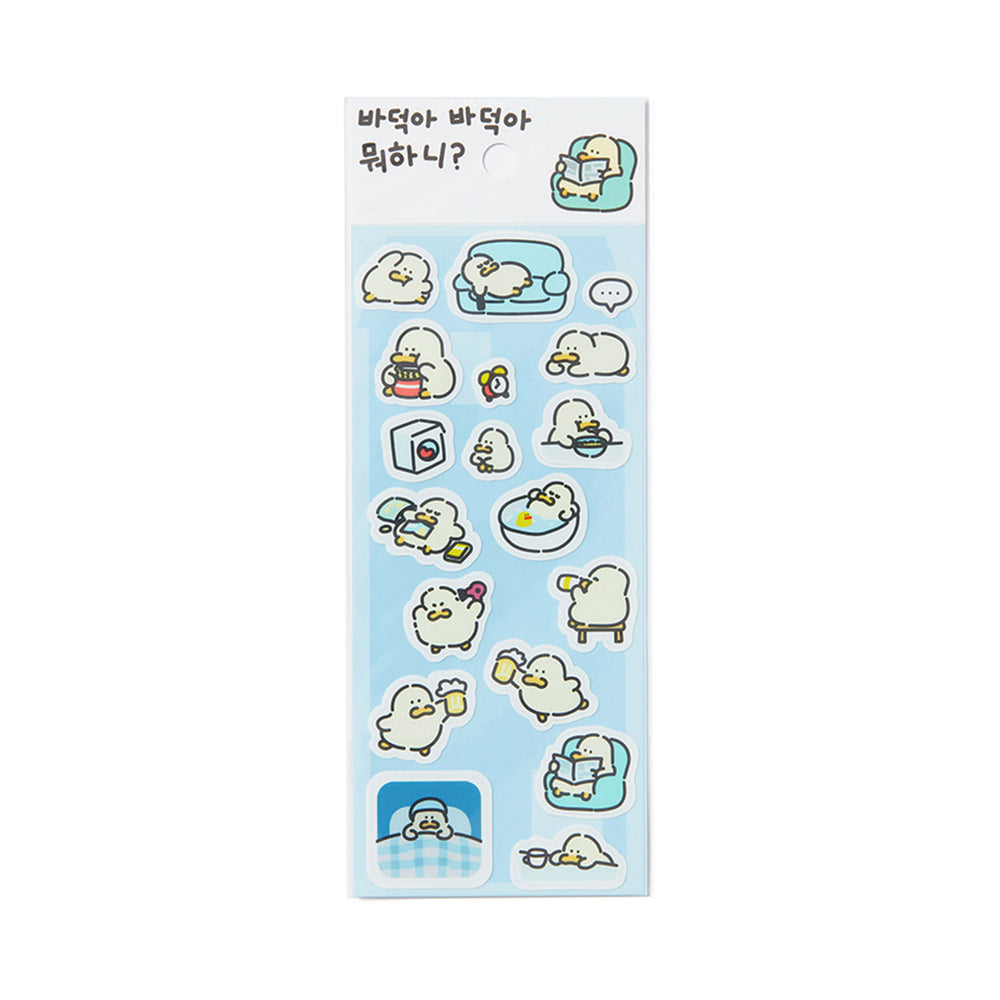 Kakao Friends - Kim Baduck Plate Sticker Set