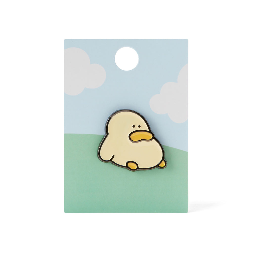 Kakao Friends - Resting Kim Baduck Metal Pin Badge