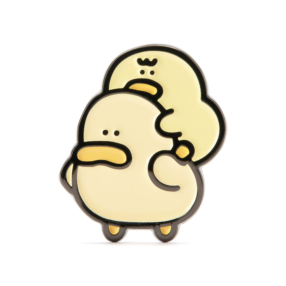 Kakao Friends - Poopy Baduck Metal Pin Badge