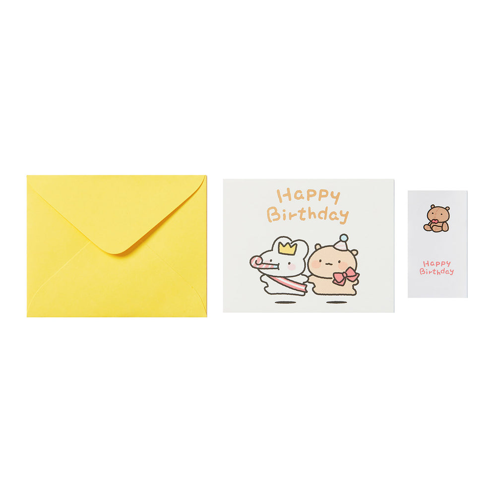 Kakao Friends - Tosim & Tomung Happy Birthday Card Set