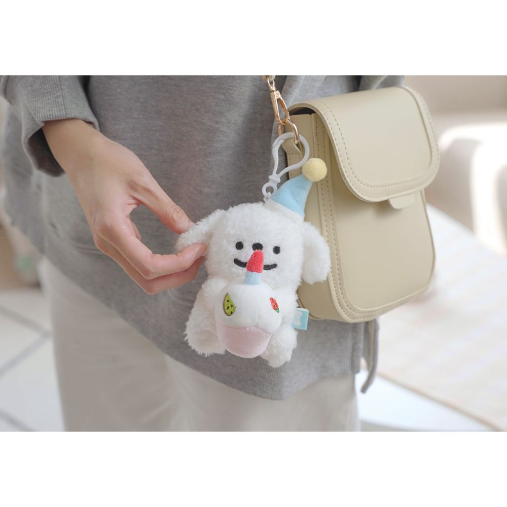 Kakao Friends - Good Wishes Maltese Figure Doll Keyring