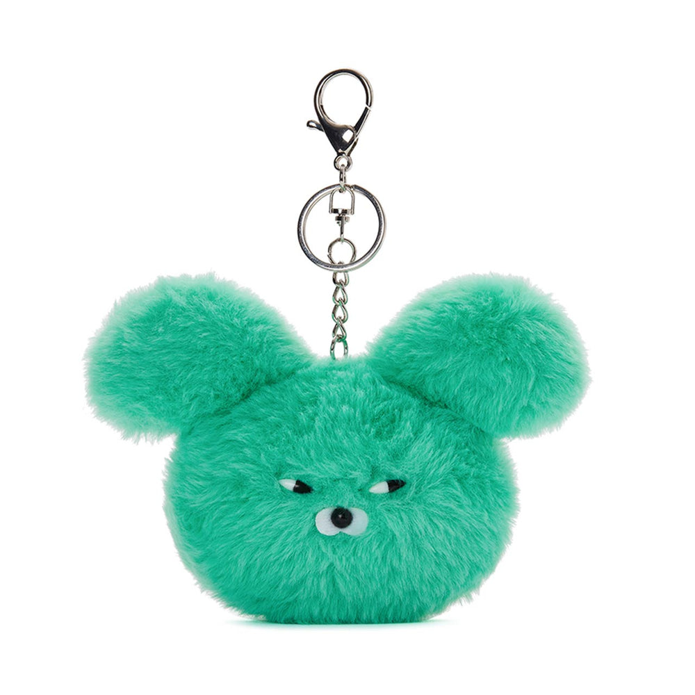 Kakao Friends - Wasabi Bear Face Doll Keyring