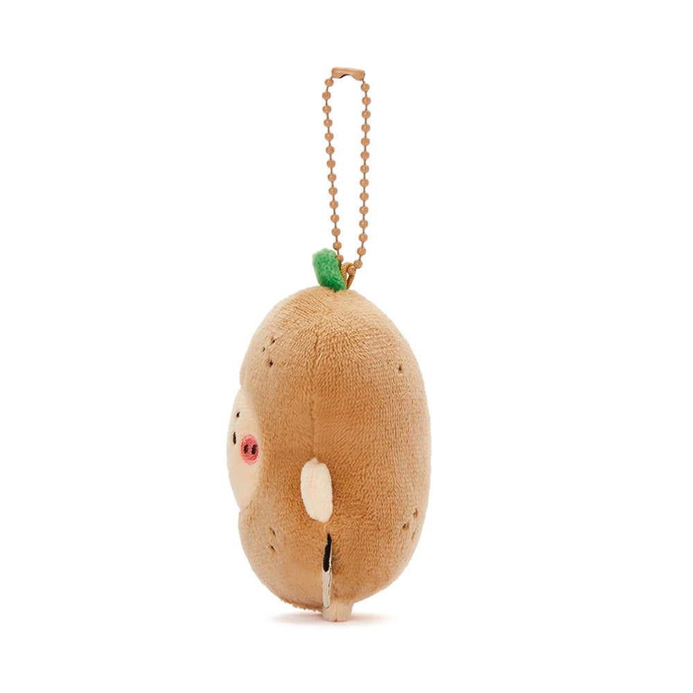 Kakao Friends - Badger Broken Bear Mini Doll Keyring