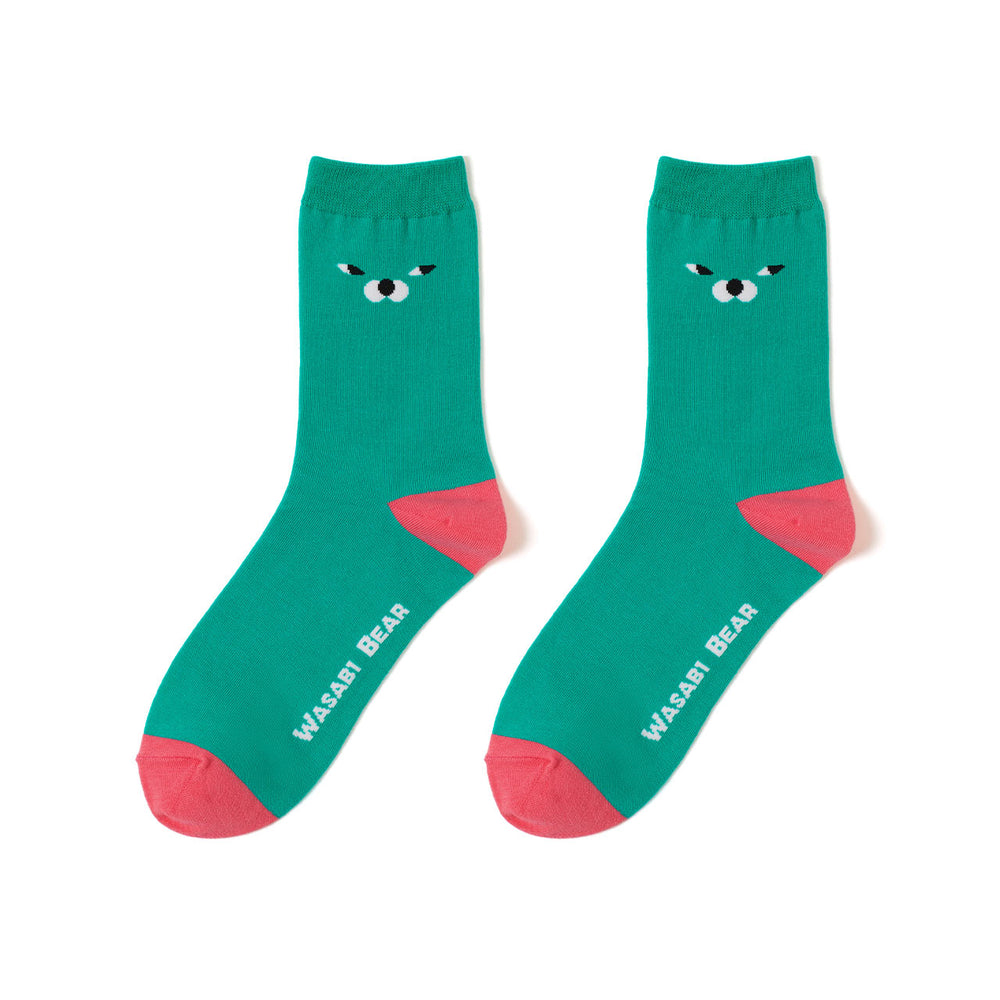 Kakao Friends - Wasabi Bear Embroidered Socks