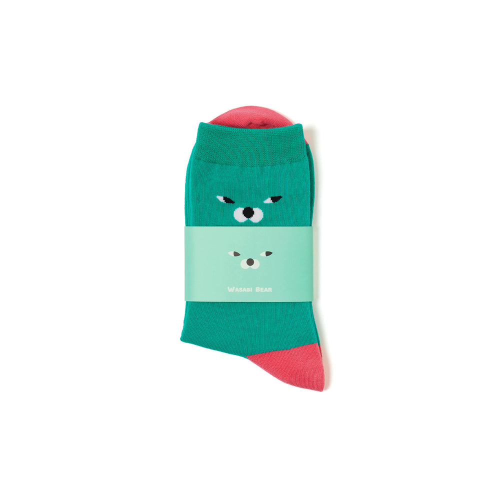 Kakao Friends - Wasabi Bear Embroidered Socks