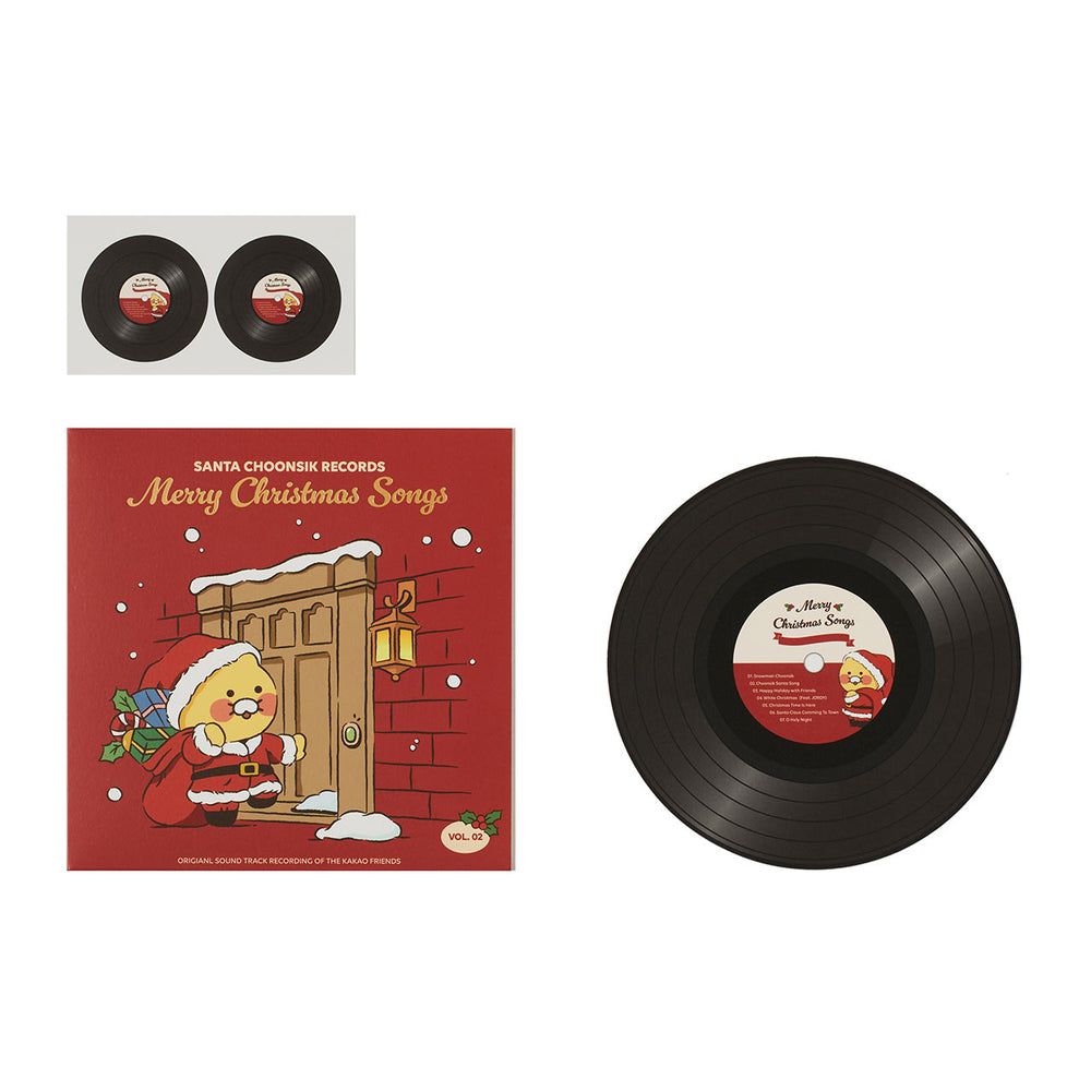 Kakao Friends - Santa Choonsik Merry Christmas Songs LP Card