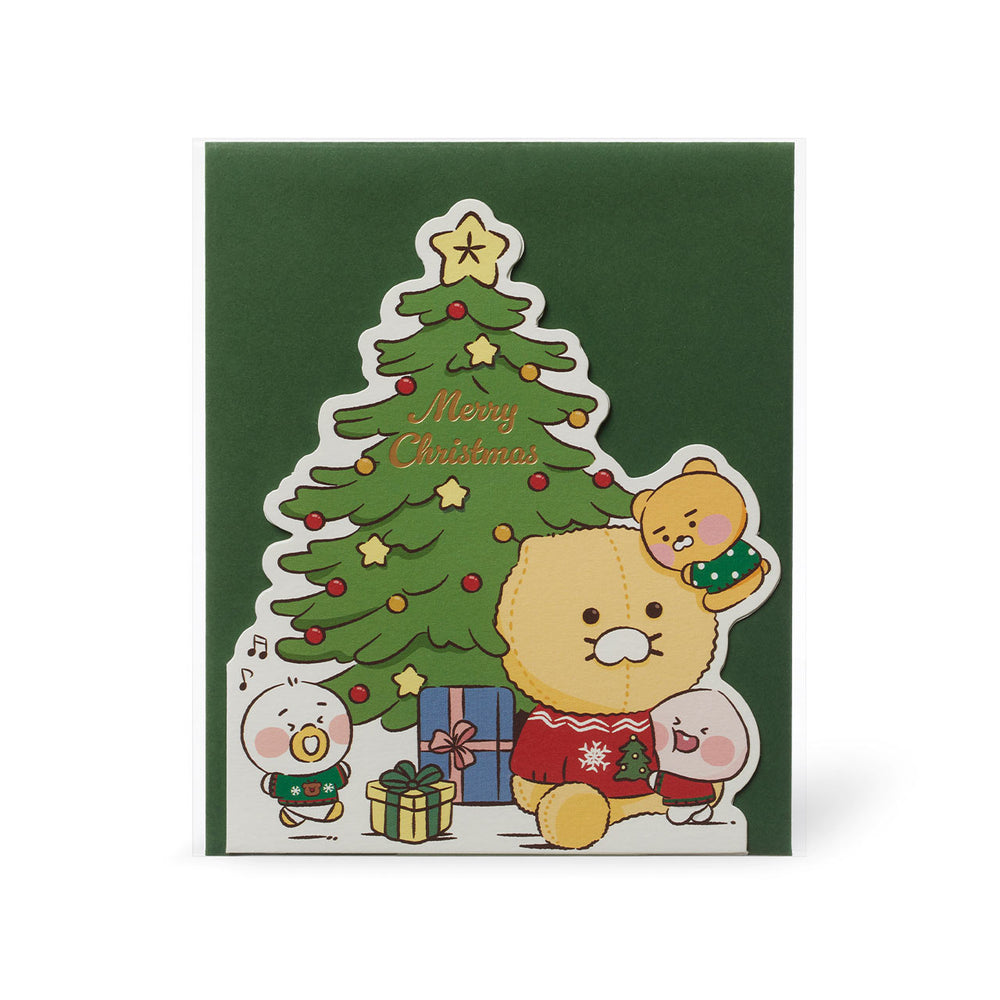 Kakao Friends - Dear My Santa Tree Christmas Card