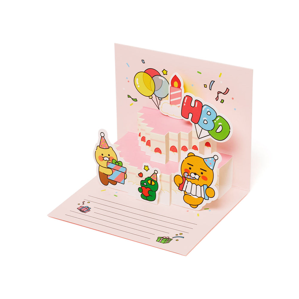 Kakao Friends - Bling Party Happy Birthday Pop Up Card