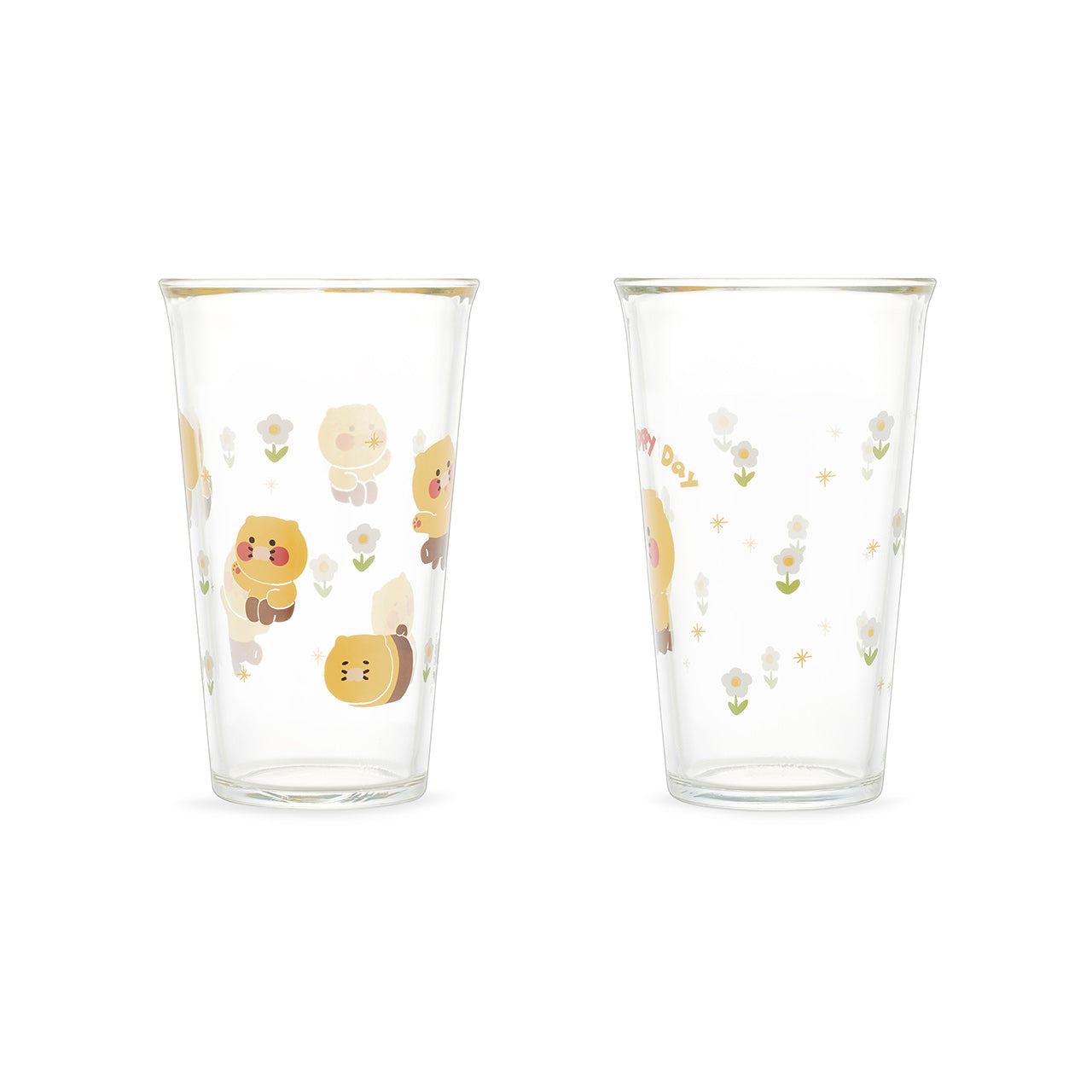 Kakao Friends - Oh Happy Day Choonsik Glass Cup Set – Harumio