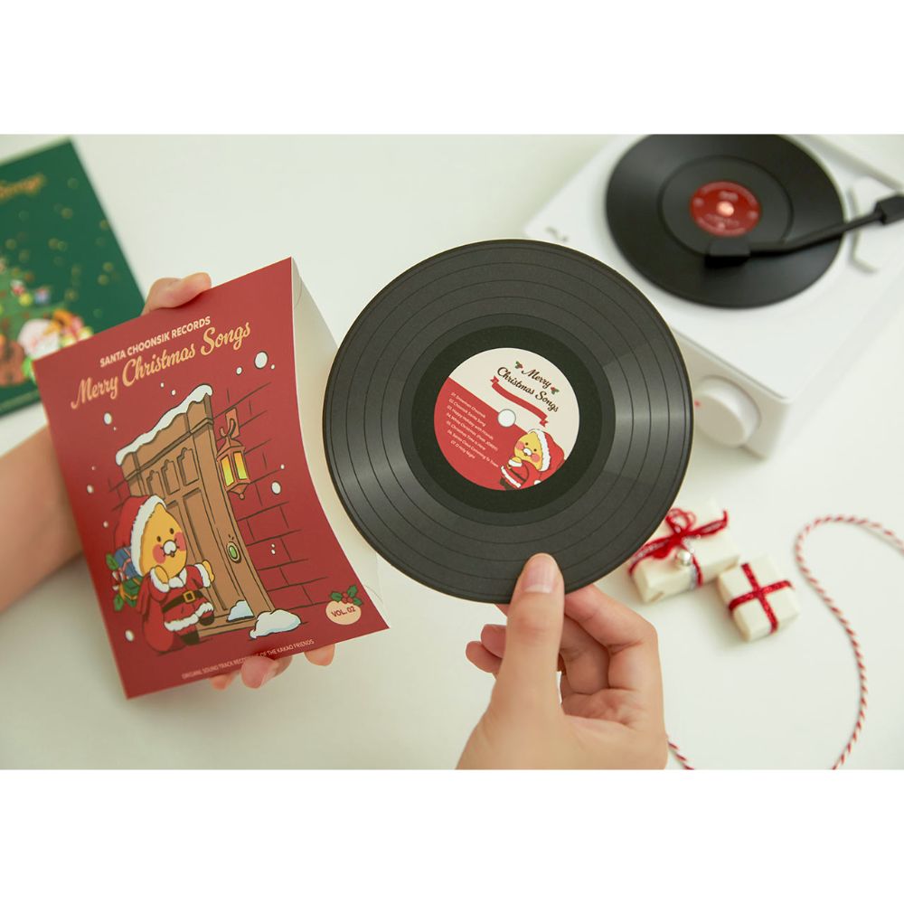 Kakao Friends - Santa Choonsik Merry Christmas Songs LP Card