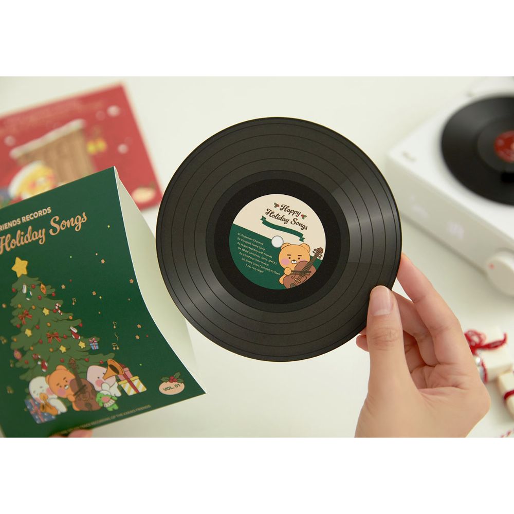 Kakao Friends - Happy Holiday Songs LP Card