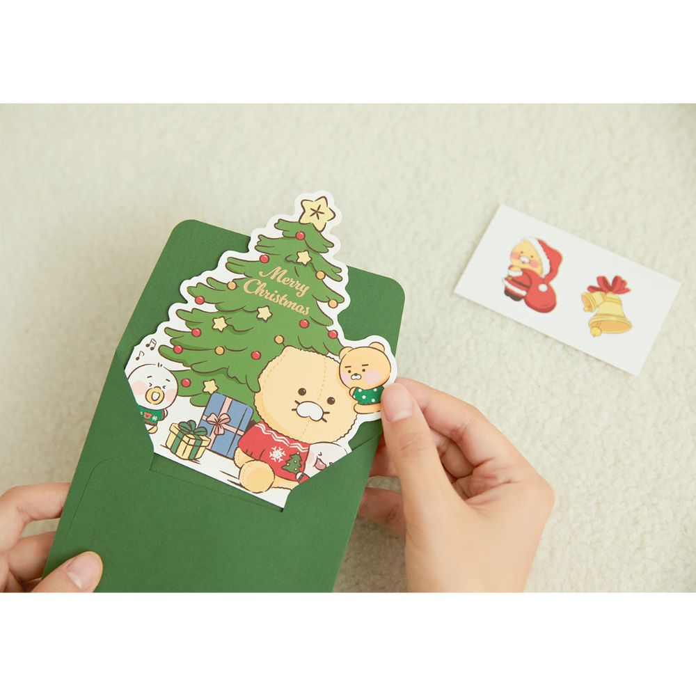 Kakao Friends - Dear My Santa Tree Christmas Card