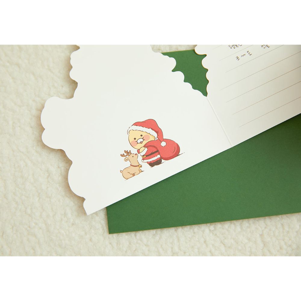 Kakao Friends - Dear My Santa Tree Christmas Card