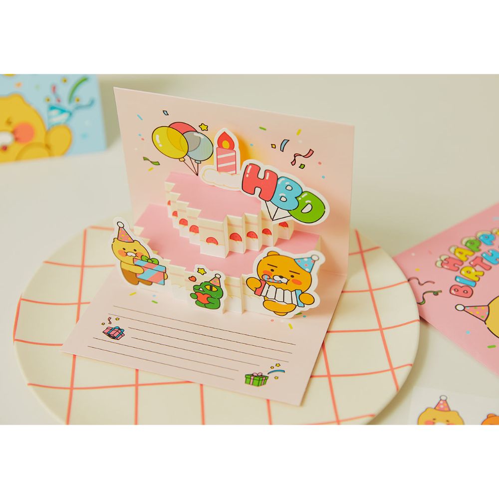 Kakao Friends - Bling Party Happy Birthday Pop Up Card