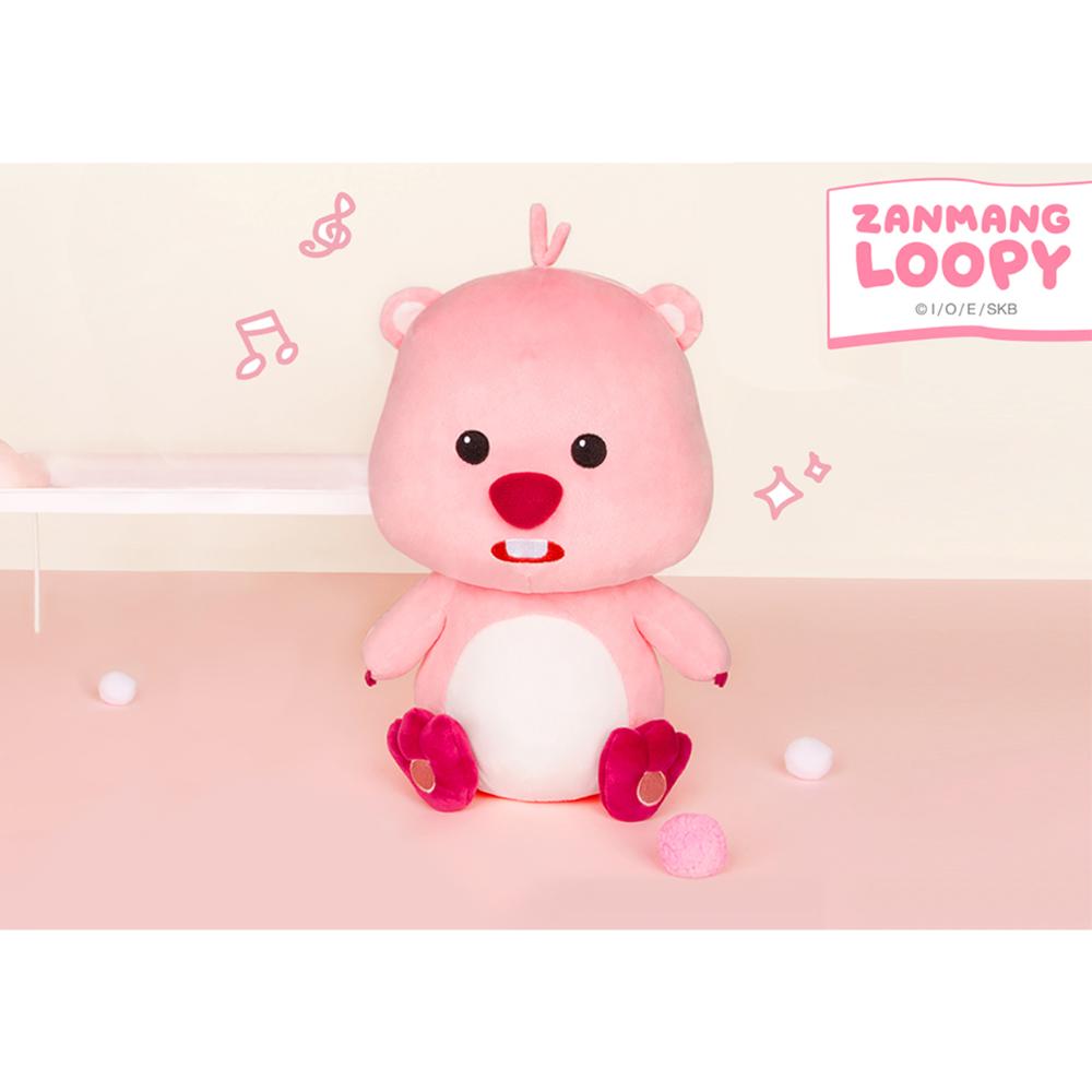 Kakao Friends x Zanmang Loopy - Sitting Up Plush Doll