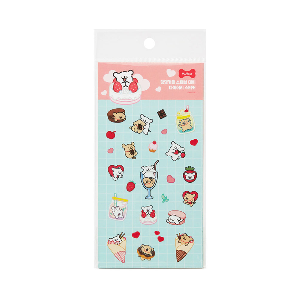 Kakao Friends - Maltese Couple Diary Life Sticker