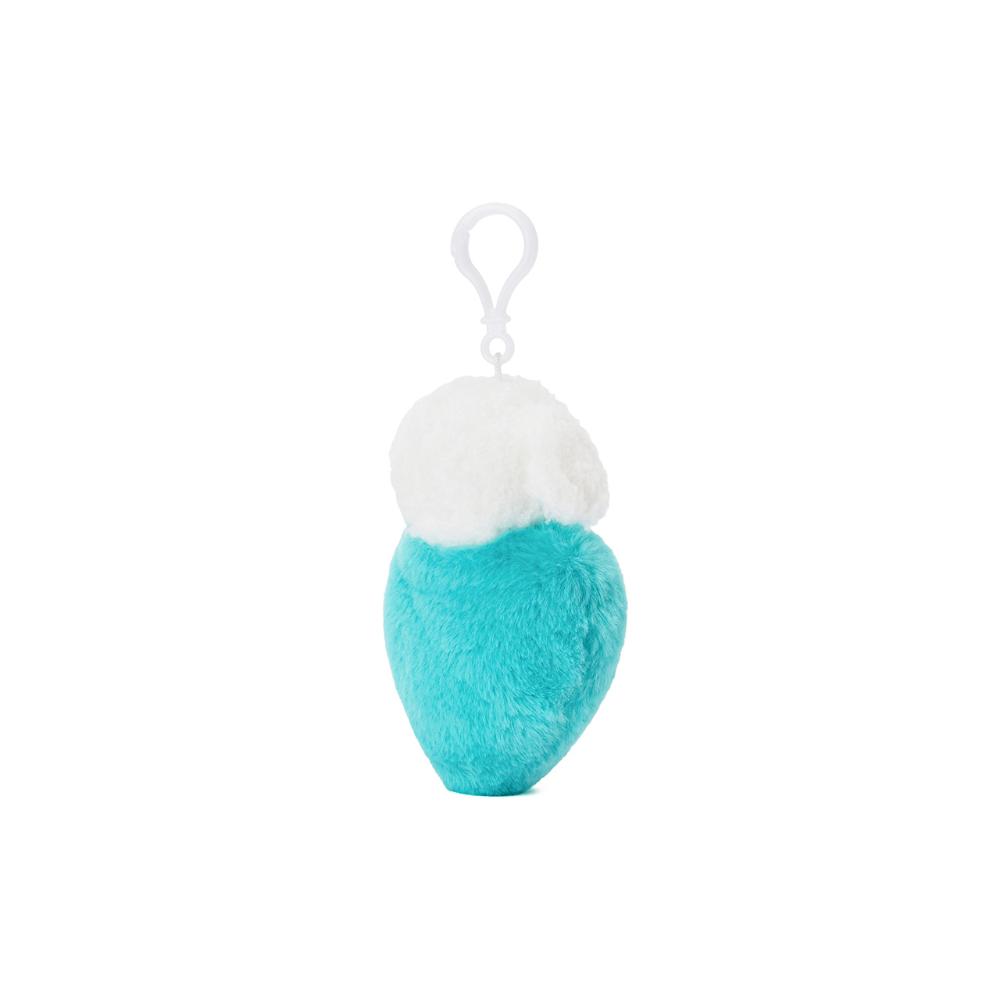 Kakao Friends - Retriever Turquoise Heart Plush Doll Keyring