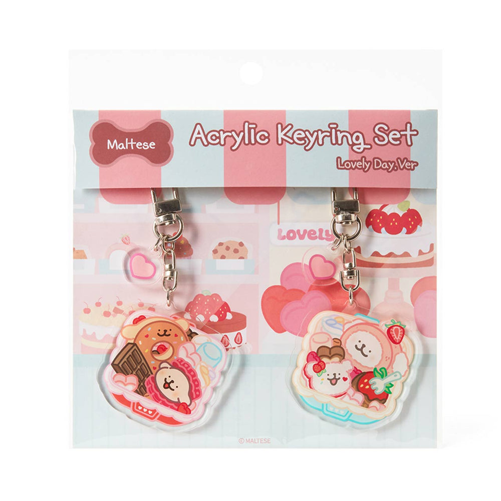 Kakao Friends - Maltese Lovely Day Acrylic Keyring Set