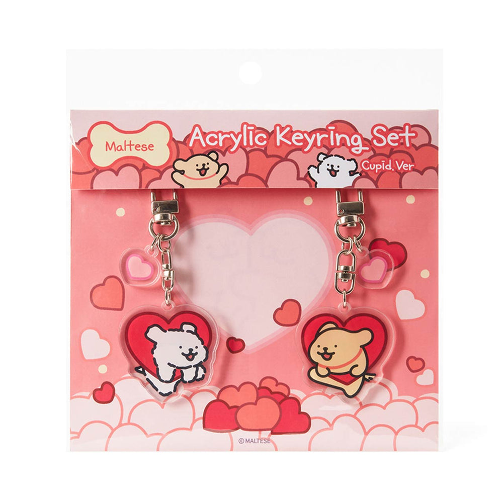 Kakao Friends - Maltese Cupid Acrylic Keyring Set