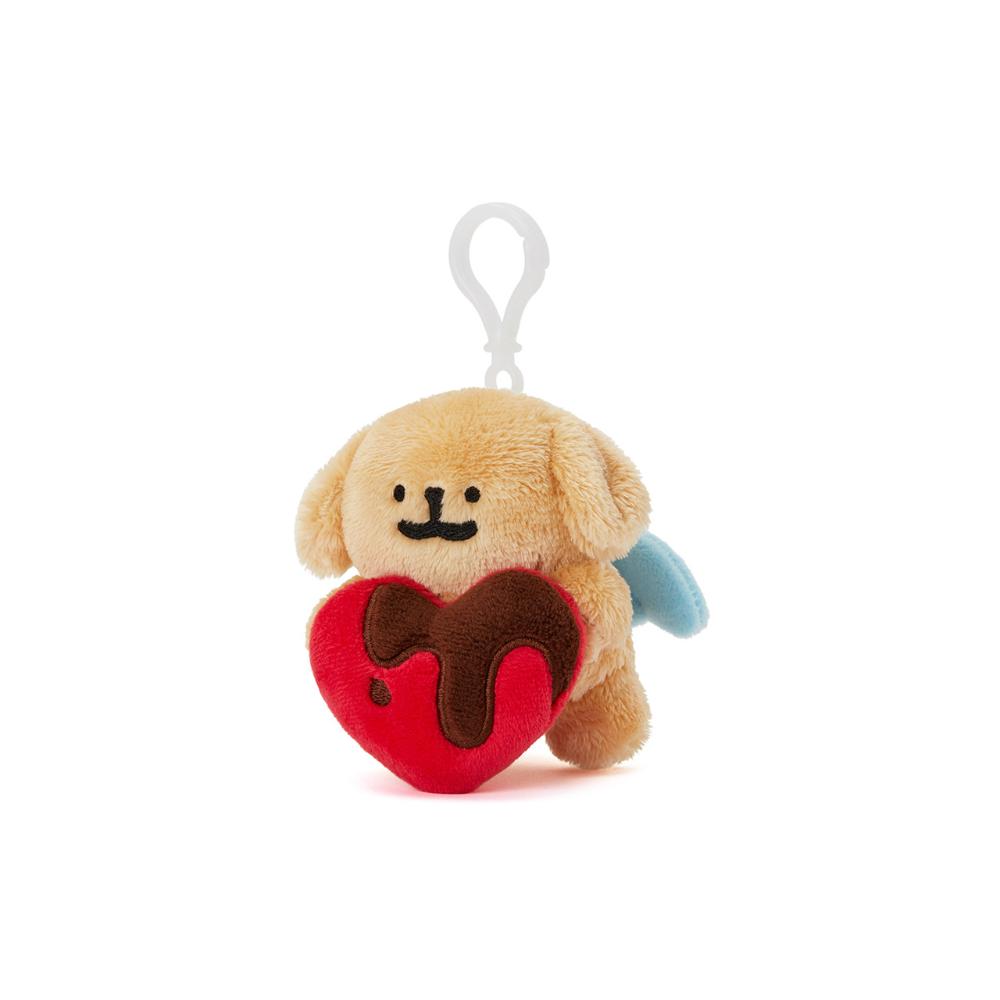 Kakao Friends - Retriever Angel Heart Plush Doll Keyring