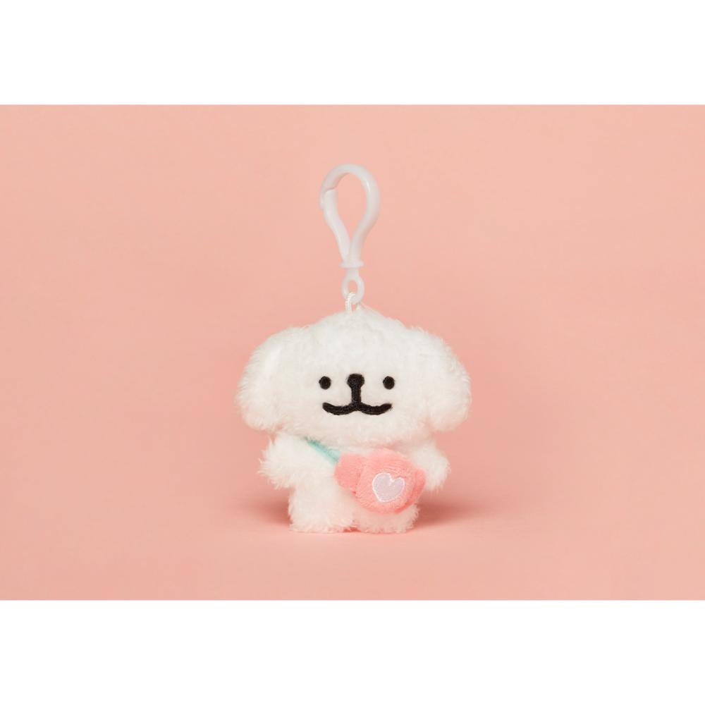 Kakao Friends - Maltese Pink Candy Flat Doll Keyring