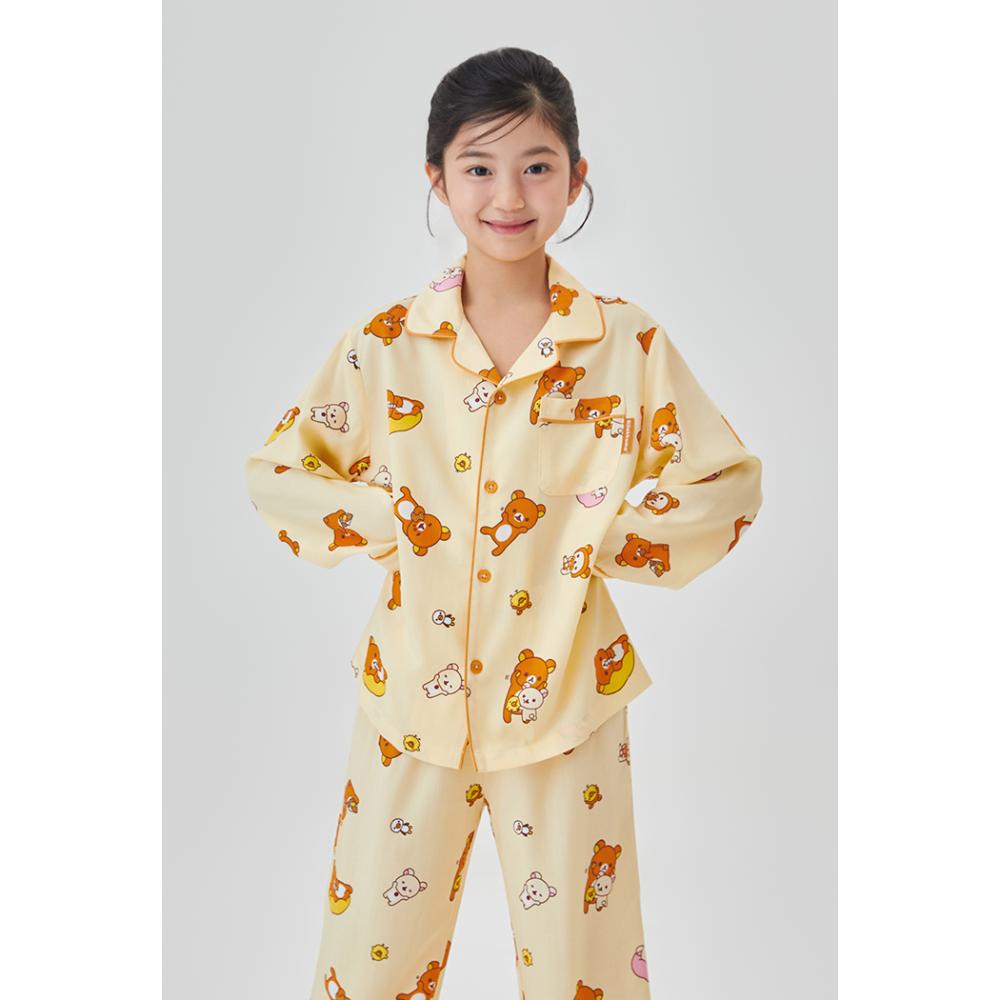 SPAO x Rilakkuma - Kuma's Free Time Long Sleeve Pajamas (Kids)