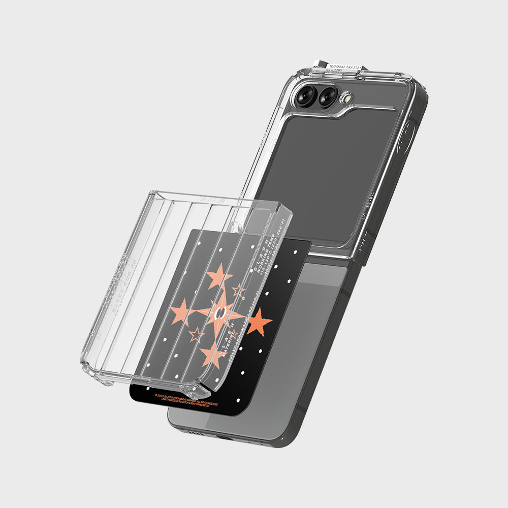 SLBS - Black Tag Flat Case Clear Phone Case (Galaxy Z Flip5) – Harumio