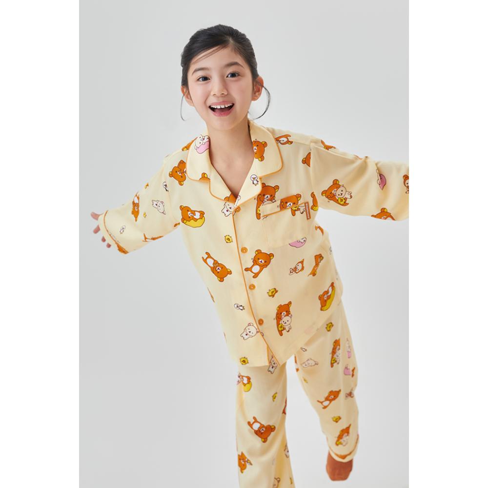 SPAO x Rilakkuma - Kuma's Free Time Long Sleeve Pajamas (Kids)