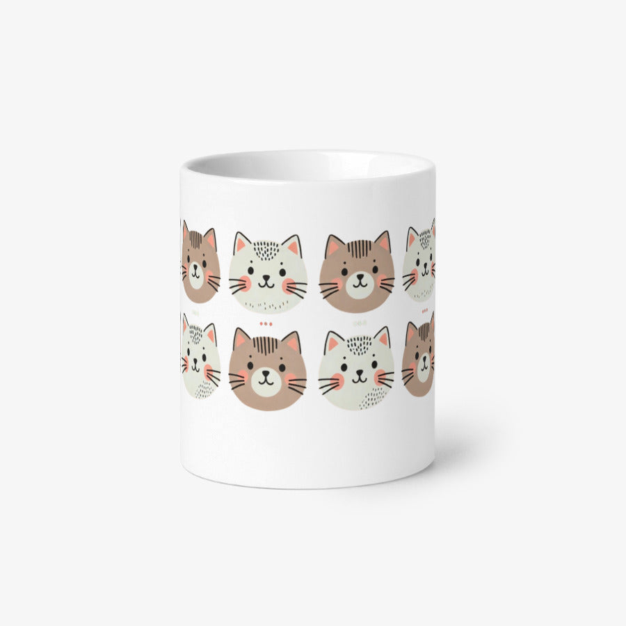 Egg Cartop - Beige Happy Cat 52 Basic Mug