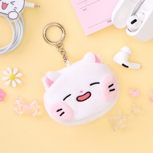 Meow Man - Earphone Pouch Keyring