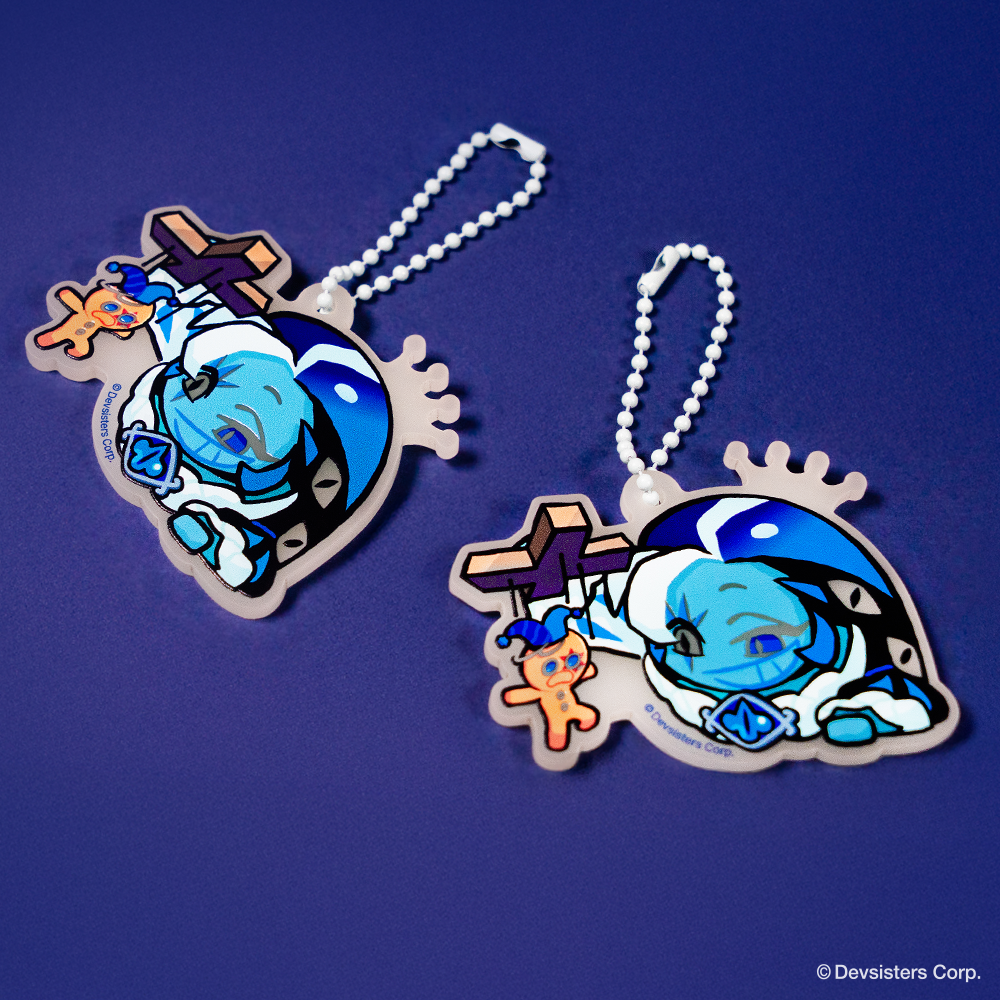 Cookie Run : Kingdom - Carnival of Shadows 4th Anniversary Shadow Milk Cookie Keychain