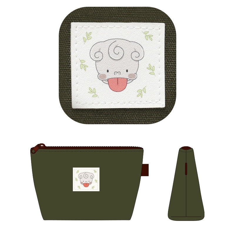 Merong Haechi - Label Pouch (olive) – Harumio