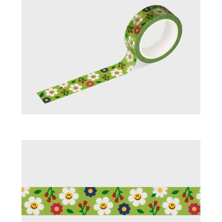 Wiggle Wiggle - Spring Garden Masking Tape 3 Types SET