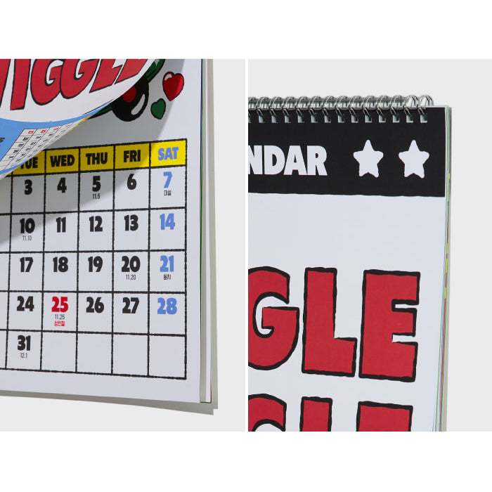 Wiggle Wiggle - 2025 Wall Calendar